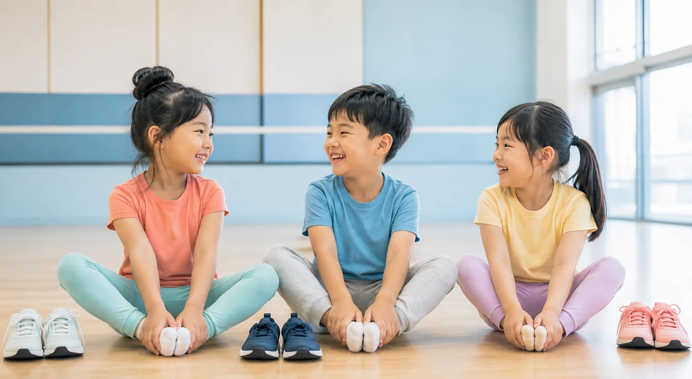 Little Kidsクラスでダンスを楽しむ子どもたち